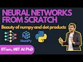Lecture 2 - The beauty of numpy and dot product in coding neurons and layers