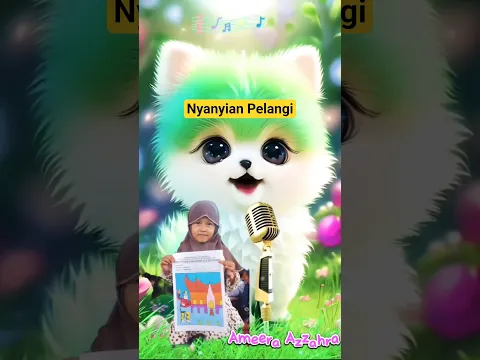 Kucing Lucu Nyanyi Pelangi #subscribe  #shorts