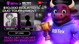 فینال تورنمنت 1 میلیاردی جهانی کالاف دیوتی موبایل 10k Rbtex Ex Duo Tournament 