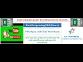 Excel VBA - Open and Close Workbook VBA to Browse File and Open File in Excel