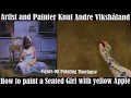 Download Lagu Figure Oil painting Timelapse_Seated Girl with yellow apple - Artist \u0026 Painter Knut Andre Vikshåland