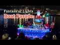 Tempe Town Lake Beach Park - Fantasy of Lights Boat Parade Arizona USA