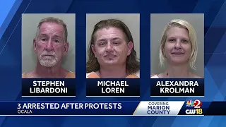 3 people arrested during No Kings Day protest in Ocala police say