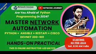 Master Network Automation Python Ansible Rest-API Cisco Devnet 200-901