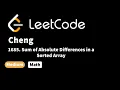 LeetCode 1685 Sum of Absolute Differences in a Sorted Array