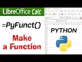 Create a Python function in LibreOffice Calc