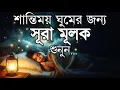 ঘুমানোর আগে এই তেলাওয়াত শুনুন সূরা আল মূলক খুব সুন্দর তেলাওয়াত | Surah Mulk Bangla - Shamsul Haque