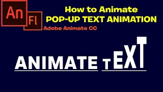 How to Animate Pop up style Text Animation | Adobe Animate CC