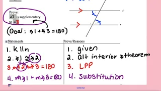 Coach Fred s Geo Proving the Same-Side Interior Angle Theorem