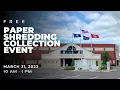 Free Paper Shredding Collection Event