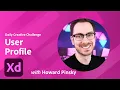 XD Daily Creative Challenge - User Profile Adobe Creative Cloud