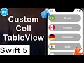 Custom Cell UITableView Swift 5 Xcode 11