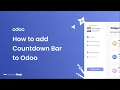 How to add a Countdown Bar to Odoo