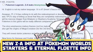 Download NEW LEGENDS Z-A INFO TO BE AT POKEMON WORLDS!! NEW STARTERS \u0026 ETERNAL FLOETTE INFO | Pokemon Rumour MP3