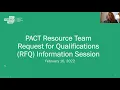 Pact Resource Team RFQ Information Session LISC NYC
