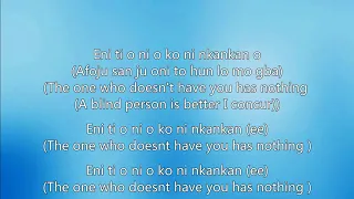 tope alabi yes and amen with lyrics and translation