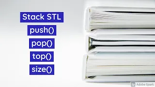 Stack STL C Explained With push pop top size methods in stack