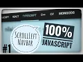 ScrollLeft Navigation HTML CSS3 100 Javascript PART 1
