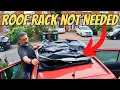 How to install Car Rooftop Cargo Bag Without Roof Rack - Review