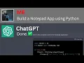Build Notepad App using ChatGPT in 1 minute