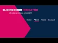 How to make animated sliding menu indicators using Html Css vanilla javascript