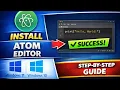 How to Install Atom Editor on Windows 11 or 10 for Python Programming