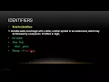 WHAT IS TOKEN IDENTIFIER KEYWORDS CONSTANT and LITERAL in JAVA PART 3