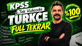KPSS | Tek Videoda Türkçe Full Tekrar | RÜŞTÜ HOCA