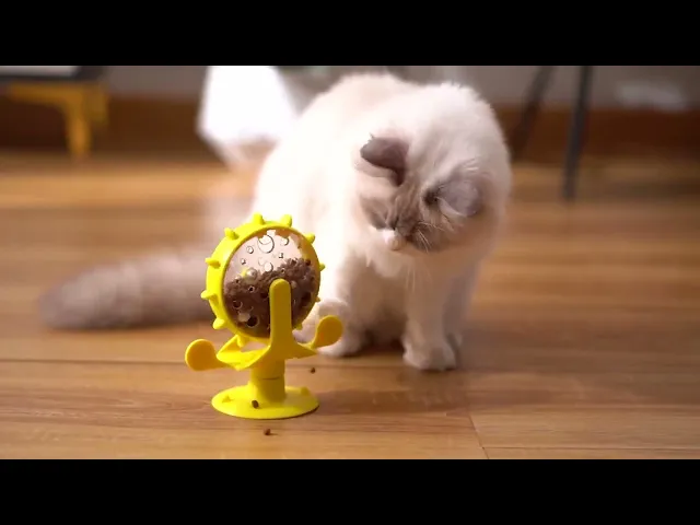 MOMOVIDA ของเล่นแมวกังหันลม พร้อมฟังก์ชันจ่ายอาหาร/ขนม