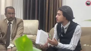 نابغة الرياضيات  يوسف علي عادل طالب إعدادية الابتهال للبنين ويكرمه بحضور المشرف الاختصاص الدكتور دندنها
