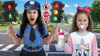 Bebê Valentina aprende sobre segurança no trânsito!🚦