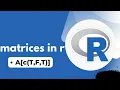 Matrices in R Subscripting matrices in R Using logical values to subset a matrix