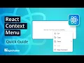 React Context Menu The Ultimate Feature Walkthrough
