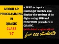 WAP to display the product of the digits using sub and function procedure in qbasic