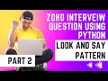 Zoho Interview Questions Solutions in Python Ques-2