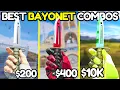 BEST BAYONET Knife Glove COMBOS for Every Budget in CS2 Bayonet Combos 2026