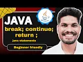 Java break continue return Explained Beginner-Friendly Examples Control Flow in Java