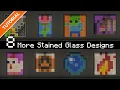 8 More Stained Glass Designs for Minecraft