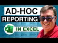 Excel - Learn How to Create an Ad-hoc Reporting Tool in Excel