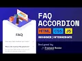 How To Code an Accordion - HTML CSS JS