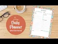 Stay Organized in Style Boho Floral Daily Planner for Effortless Planning