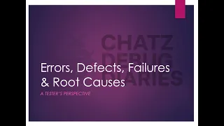 Errors vs Defects vs Failures Root Cause Explained for Software Testers