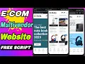 Multi Vendor E-commerce Website Free Source Code ll Complete Installation tutorial