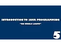 Introduction to Java Programming Episode 5 Do While Loops