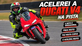 TESTEI A DUCATI V4 NA PISTA E GOSTEI MUITO DELA