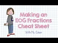 EOG Tip - Making a Fractions Cheat Sheet