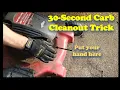 How to Clean out a Lawnmower Carburetor in 30 Seconds it worked for me