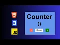 Counter App using HTML CSS JS