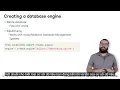 Creating a database engine in Python