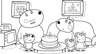 Drawing and Coloring Peppa Pig to Learn Colors Learn To Color VOVING COLORING